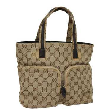 Gucci GUCCI GG Canvas Hand Bag Beige 002 1080 - image 1