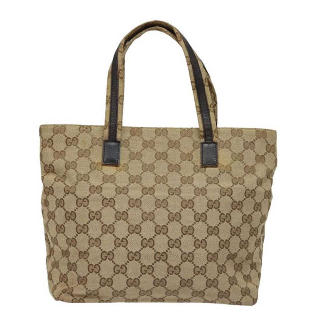 Gucci GUCCI GG Canvas Hand Bag Beige 002 1080 - image 2