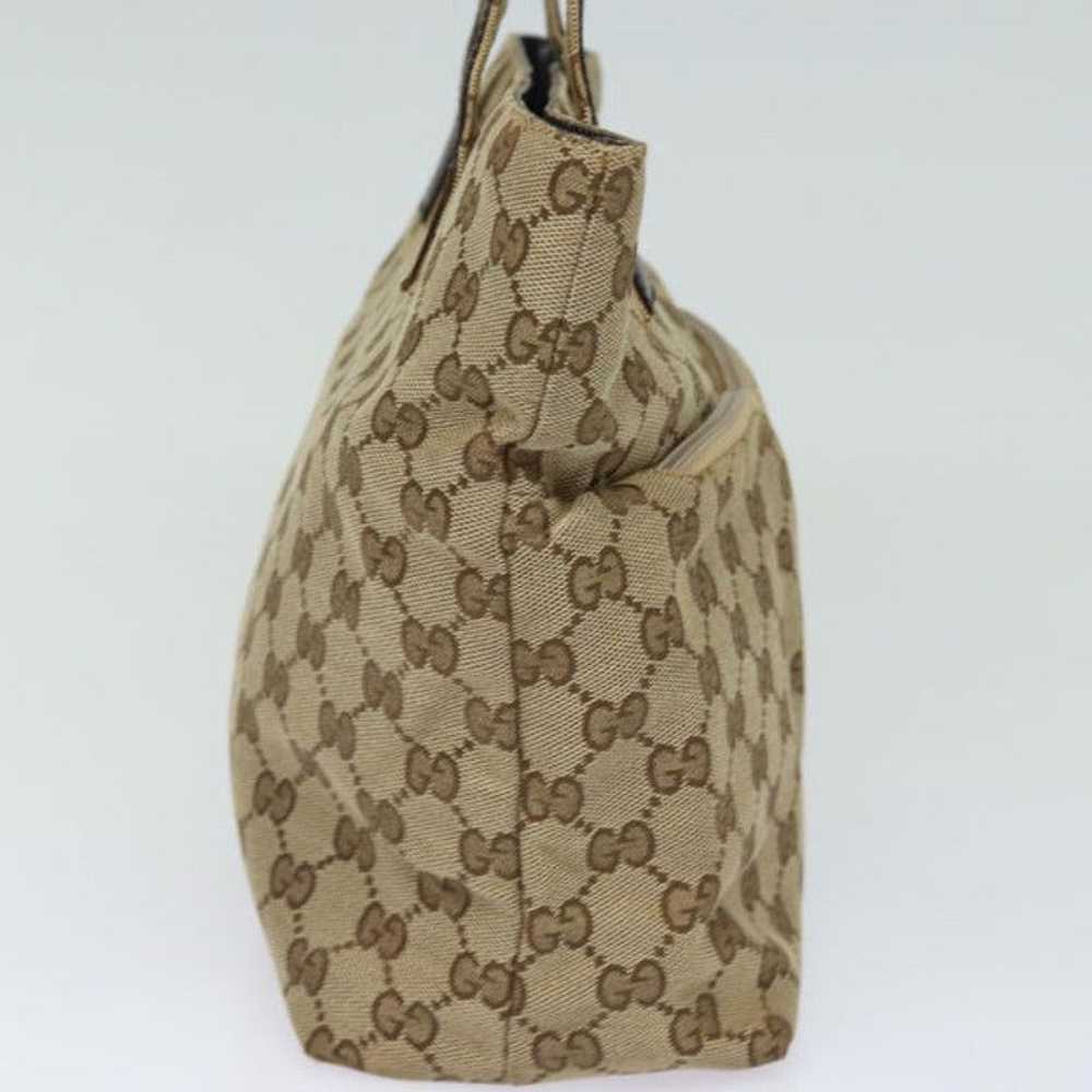 Gucci GUCCI GG Canvas Hand Bag Beige 002 1080 - image 3