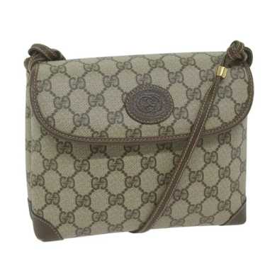 Gucci GUCCI GG Canvas Shoulder Bag PVC Beige Brown - image 1