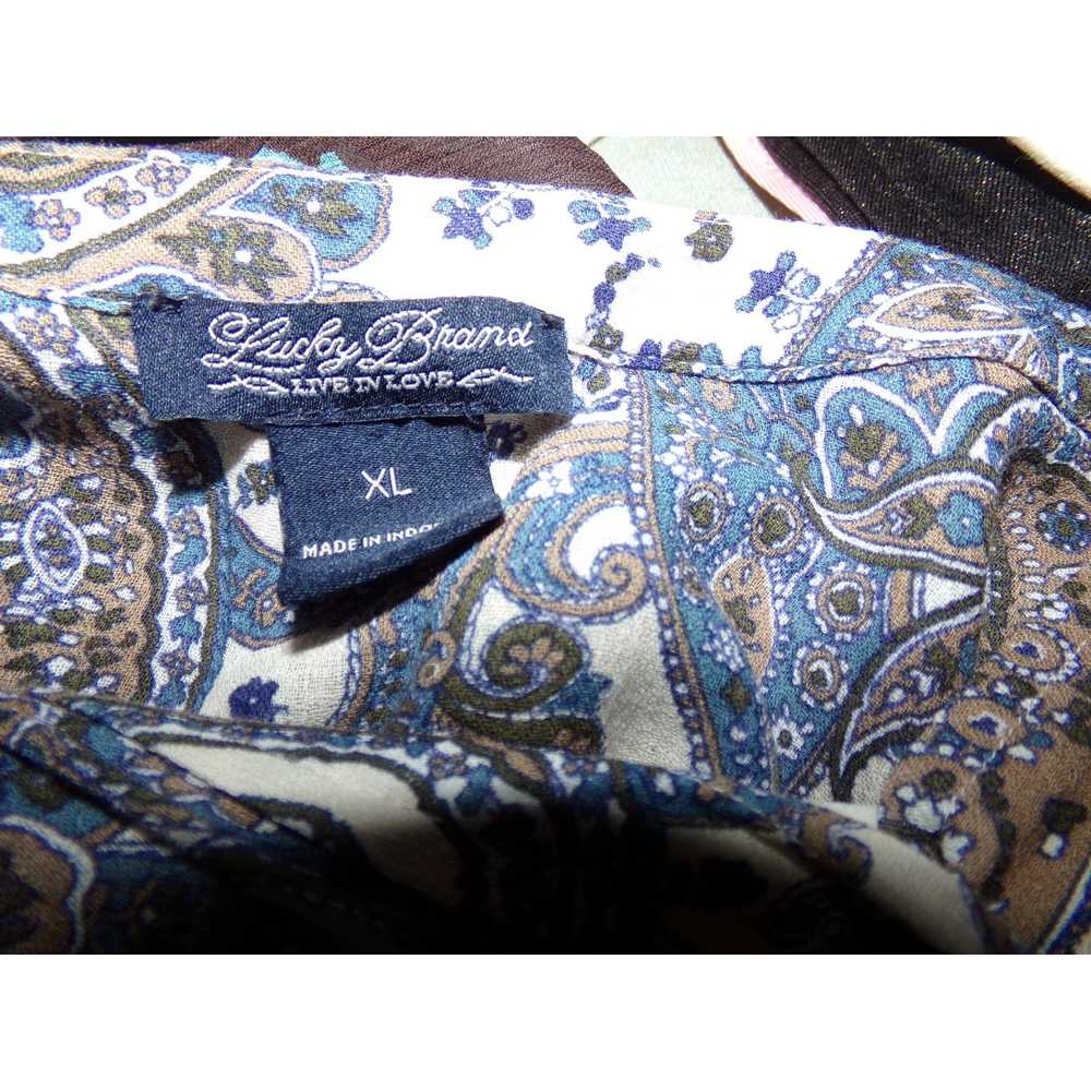 Lucky Brand Vintage Lucky Brand high low paisley … - image 4