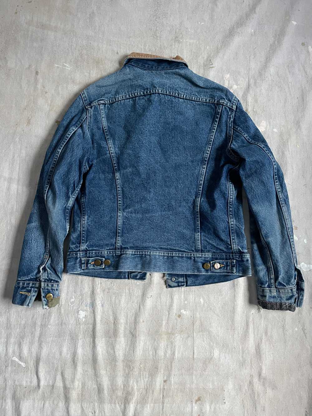 80s LL Bean Flannel Lined Jean Jacket - image 5