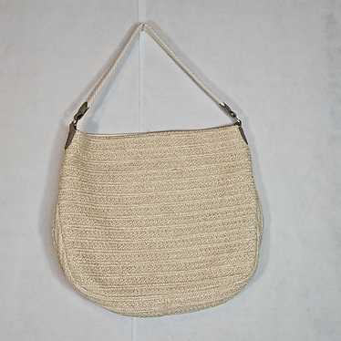 Stella and Dot Ellie Straw Hobo Purse Retired