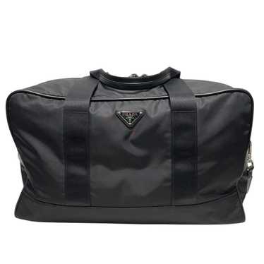 PRADA/Boston Bag/L/Nylon/BLK/BOSTON