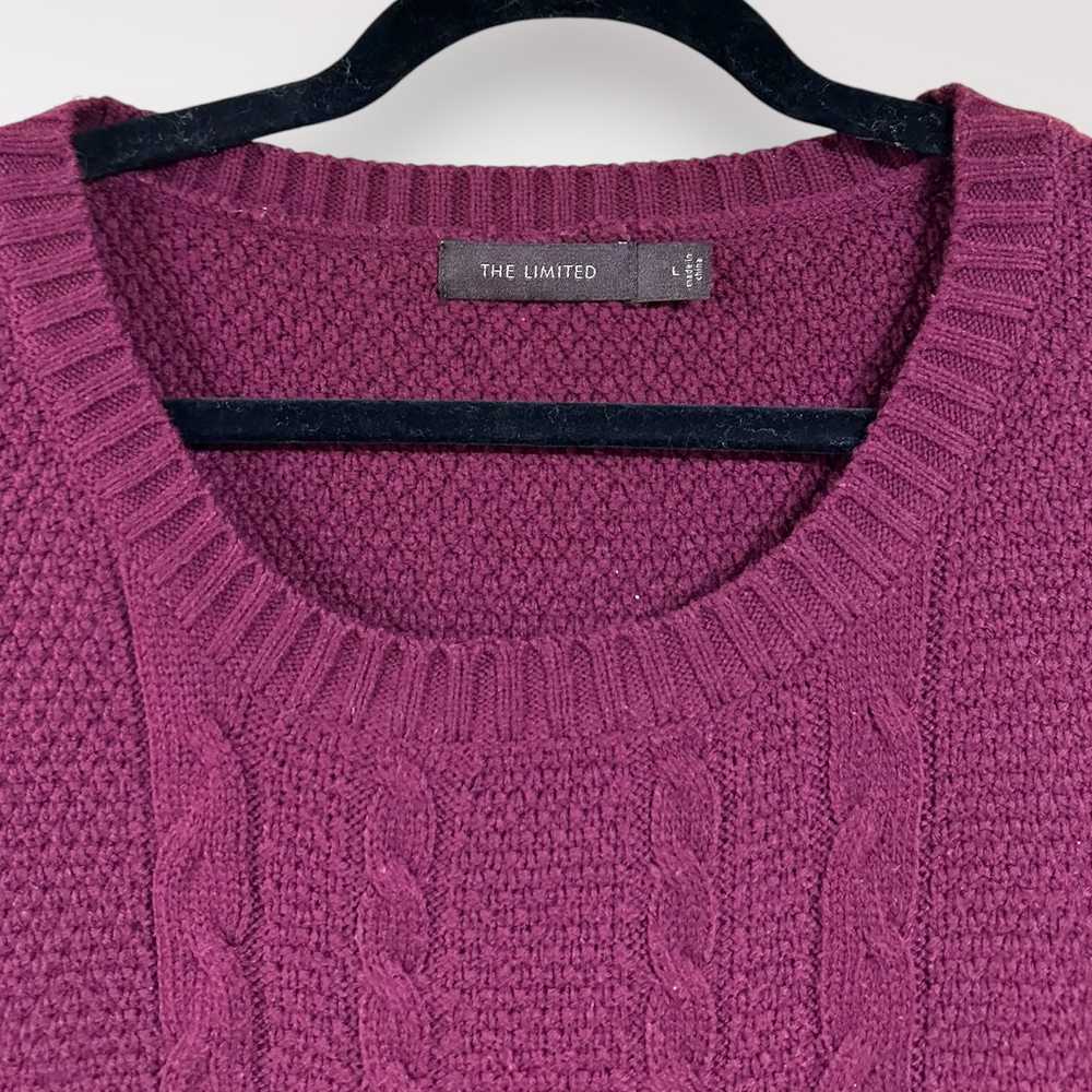 VTG The Limited | Large Cable Knit Short Sleeve T… - image 3