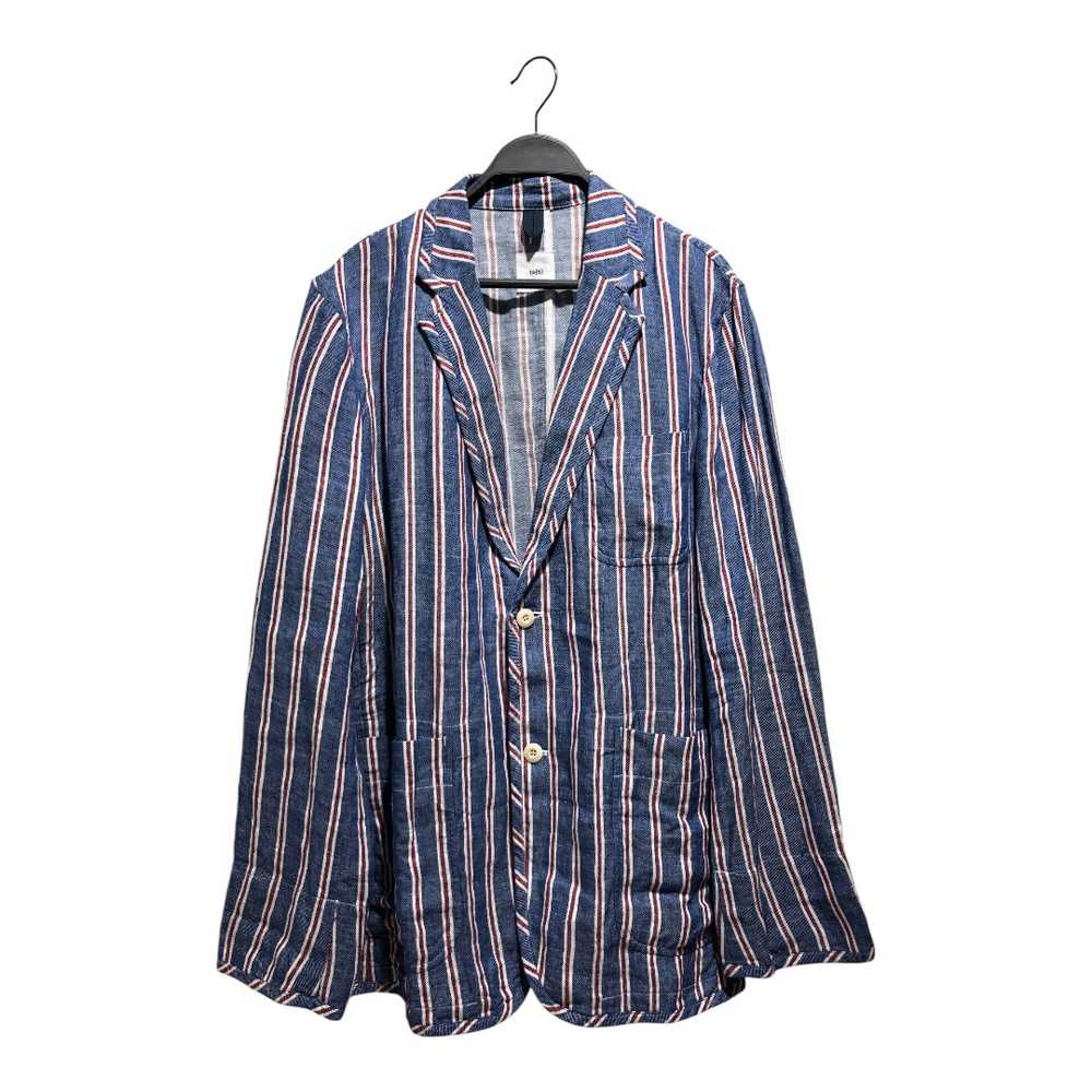 ts(s)/Jacket/L/Linen/BLU/Stripe/STRIPED SUIT JACK… - image 1