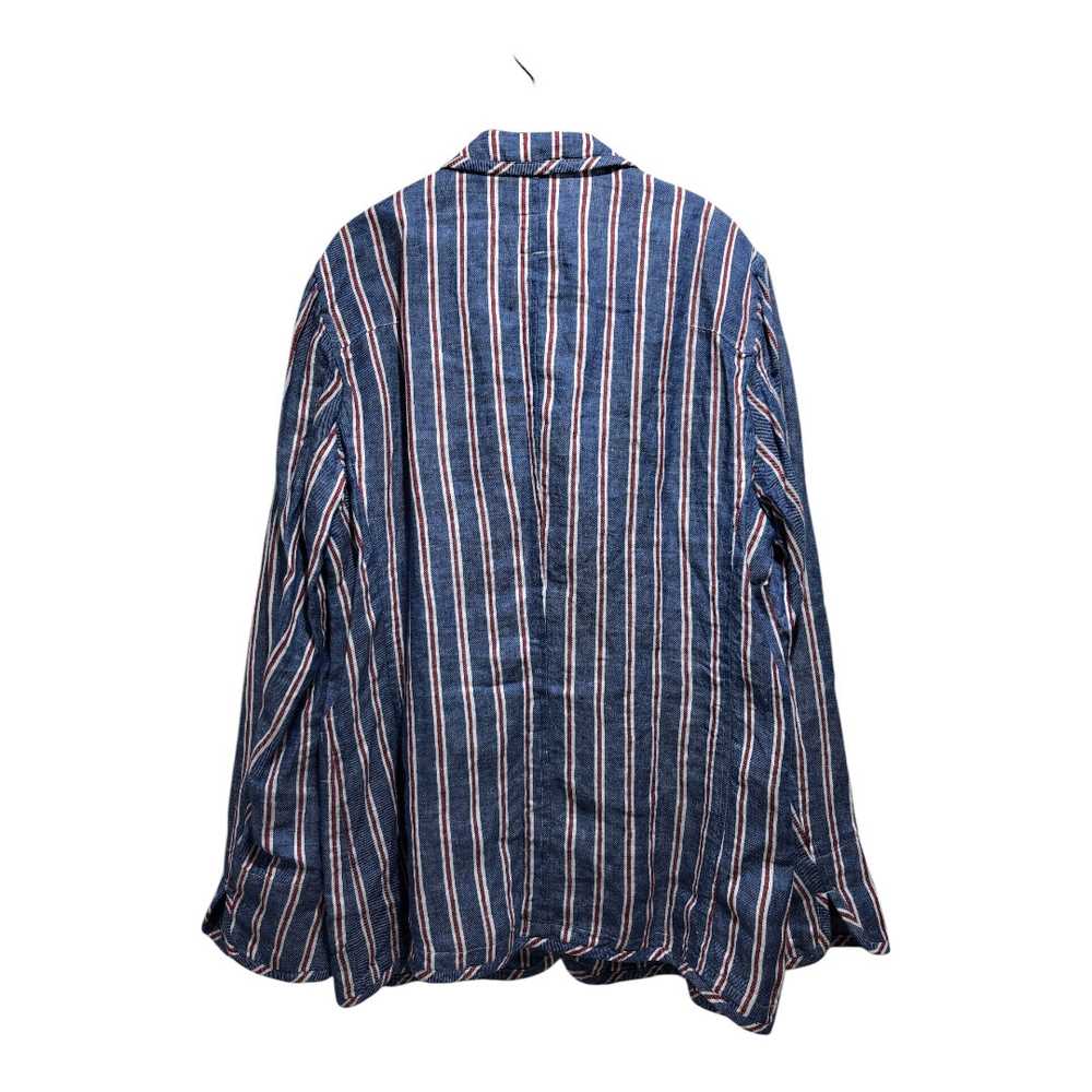 ts(s)/Jacket/L/Linen/BLU/Stripe/STRIPED SUIT JACK… - image 2