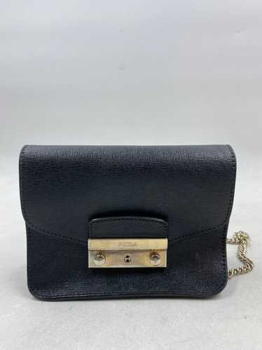 Authentic Furla Black Leather Crossbody