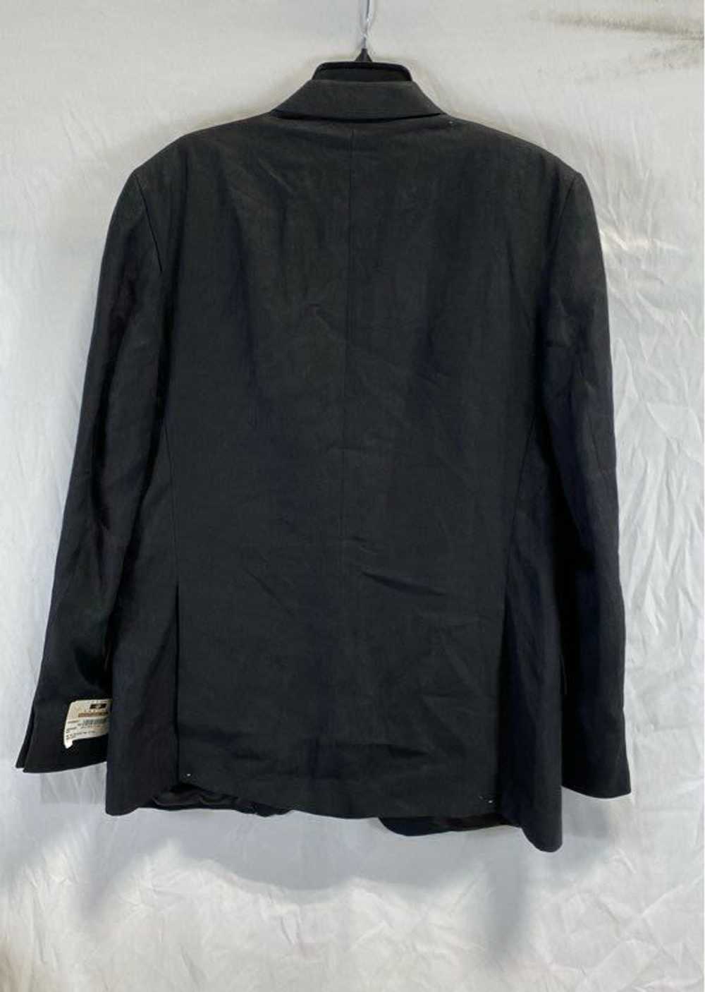 NWT Joseph Abboud Mens Black Linen Long Sleeve Si… - image 2