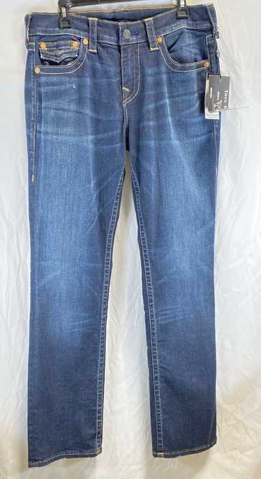 NWT True Religion Mens Blue Ultra-Low Rise Denim S