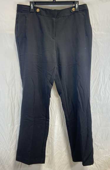 NWT Anne Klein Womens Black Pockets Flat Front Str