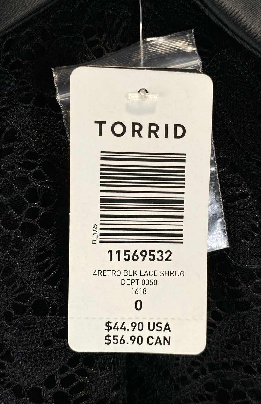 NWT Retro Chic By Torrid Womens Black Lace 3/4 Sl… - image 4