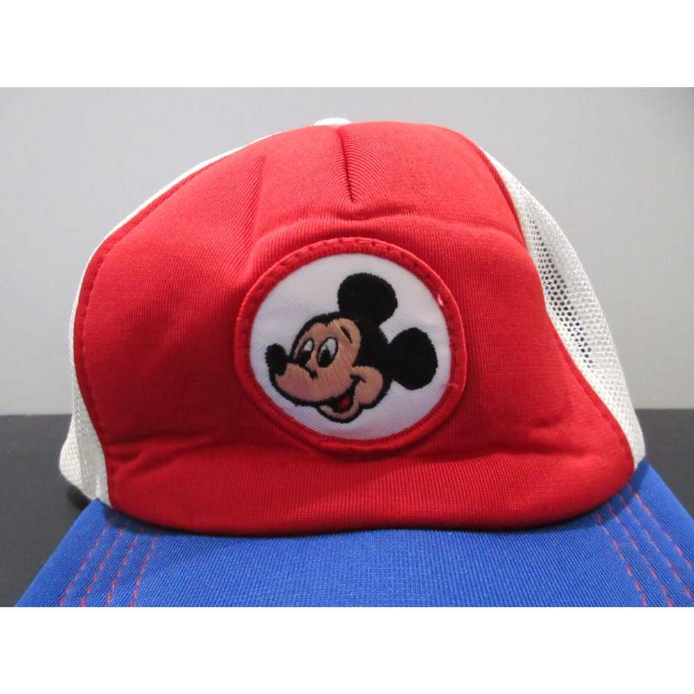 Disney VINTAGE Disney Hat Cap Snap Back Red Blue … - image 2