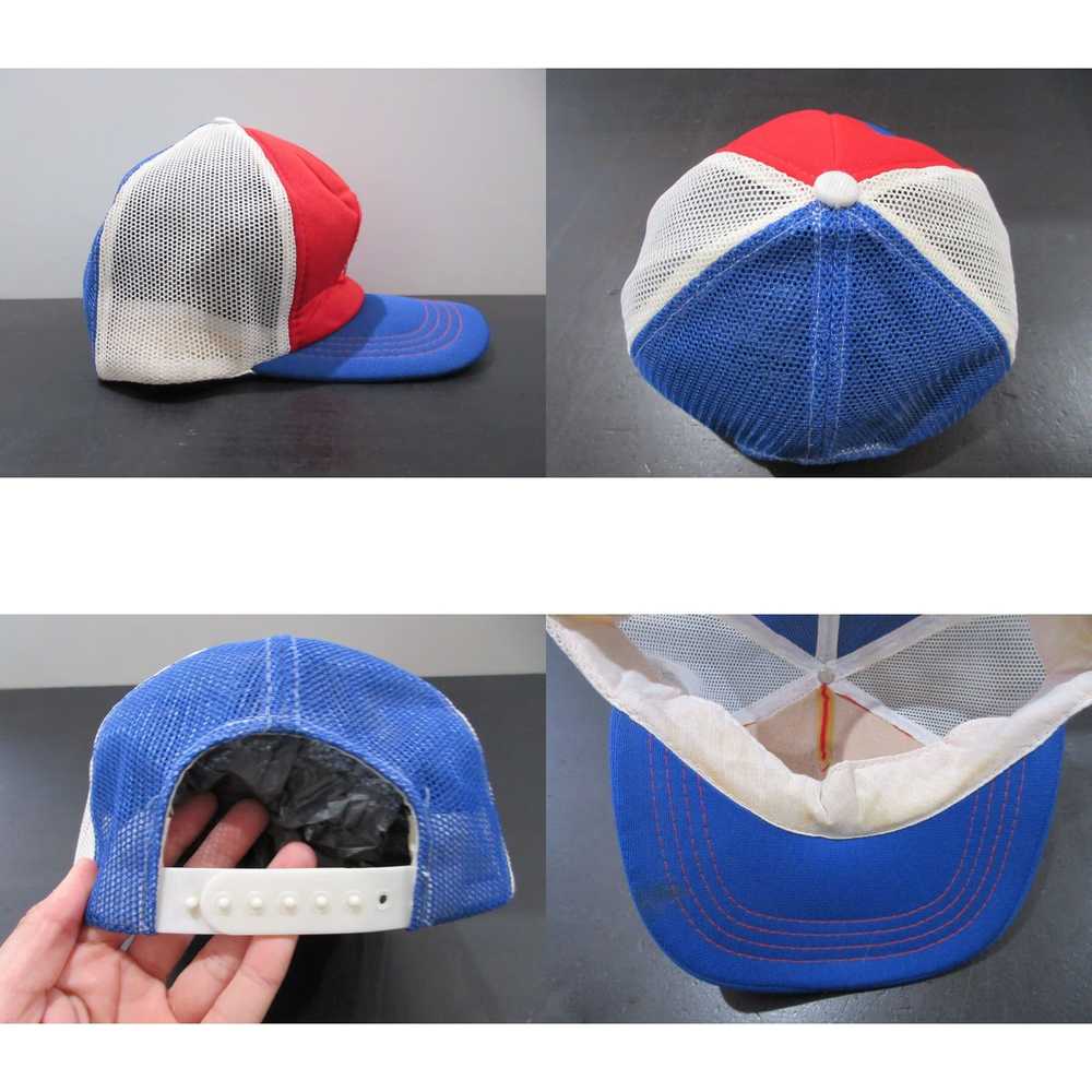 Disney VINTAGE Disney Hat Cap Snap Back Red Blue … - image 4