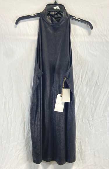 NWT Leith Womens Black Sleeveless Mock Neck Cockta