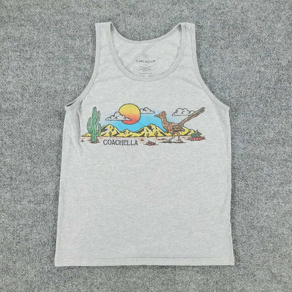 Vintage Coachella Tank Top Shirt Men's Small Gray… - image 1