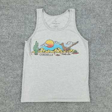 Vintage Coachella Tank Top Shirt Men's Small Gray… - image 1