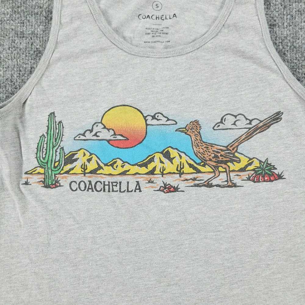 Vintage Coachella Tank Top Shirt Men's Small Gray… - image 2