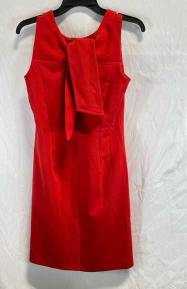 NWT Brooks Brothers Womens Red Sleeveless Tie Neck