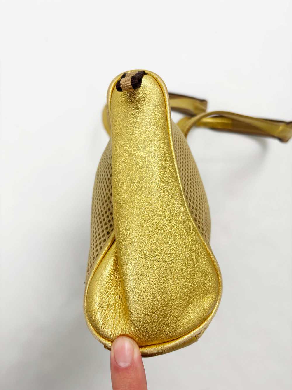 Miu Miu 90s gold leather bag - image 7