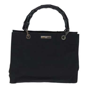 Gucci Bamboo Black Synthetic Handbag (Pre-Owned)