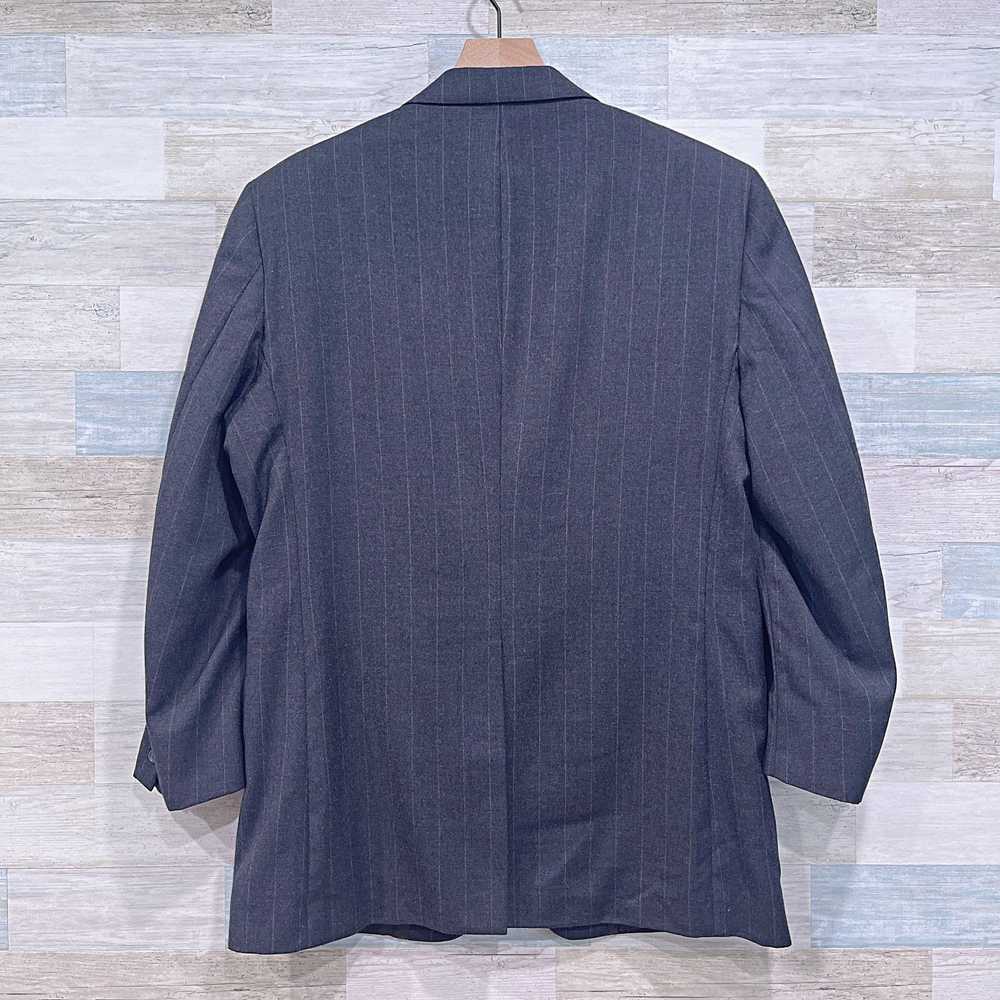 Jos. A. Bank Jos A Bank Flannel Striped Suit Gray… - image 6