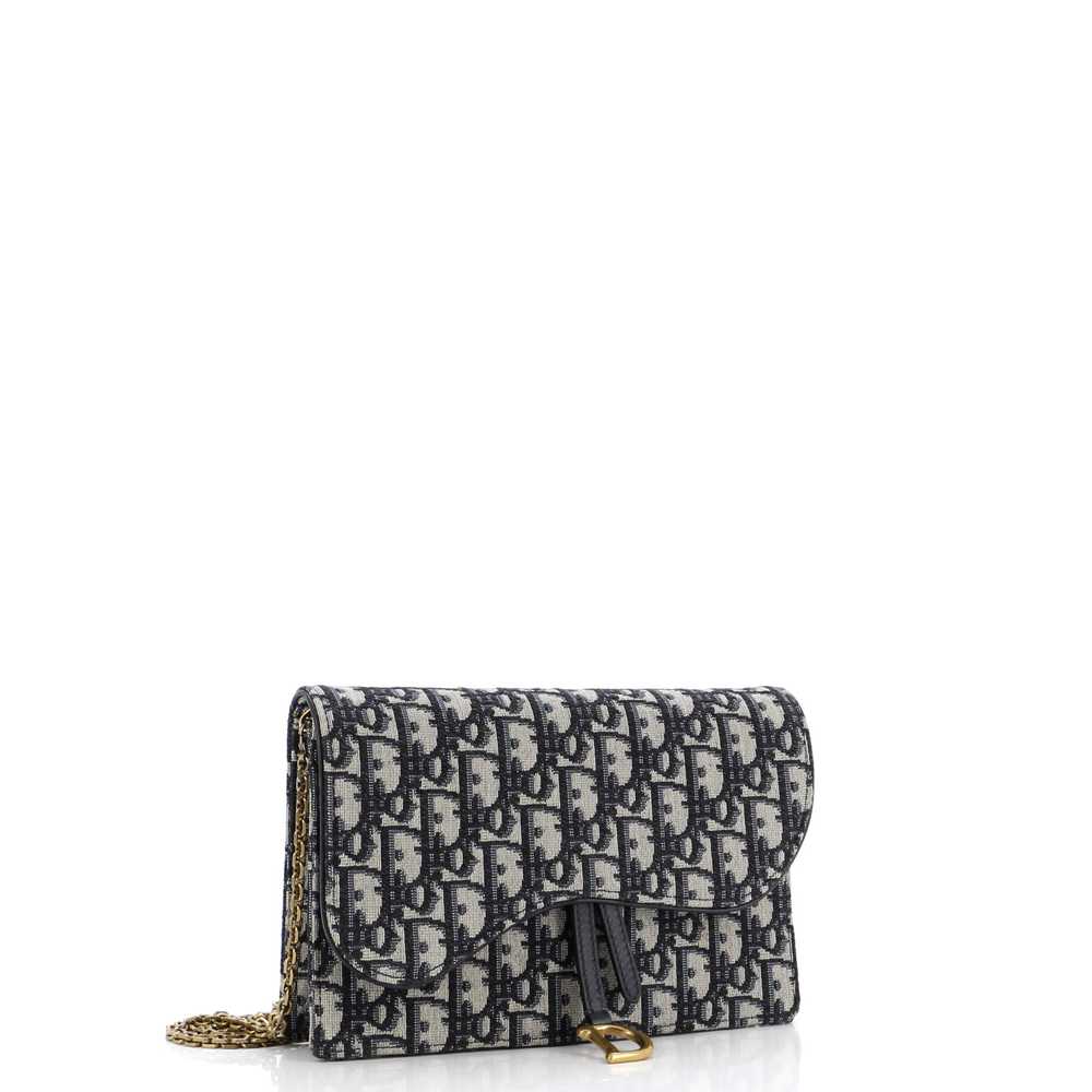 Christian Dior Saddle Chain Clutch Oblique Canvas - image 2