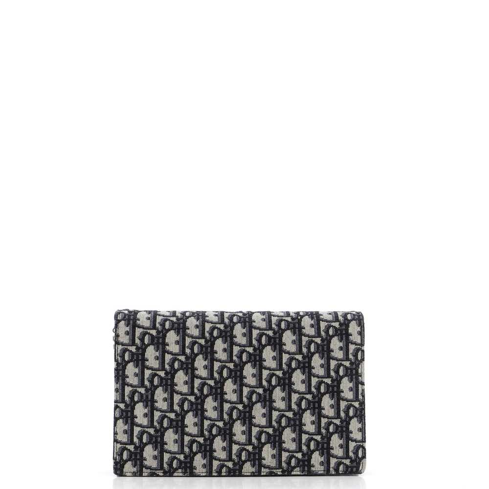 Christian Dior Saddle Chain Clutch Oblique Canvas - image 3