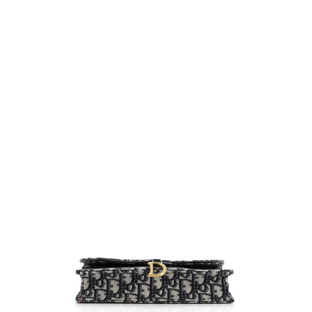 Christian Dior Saddle Chain Clutch Oblique Canvas - image 4