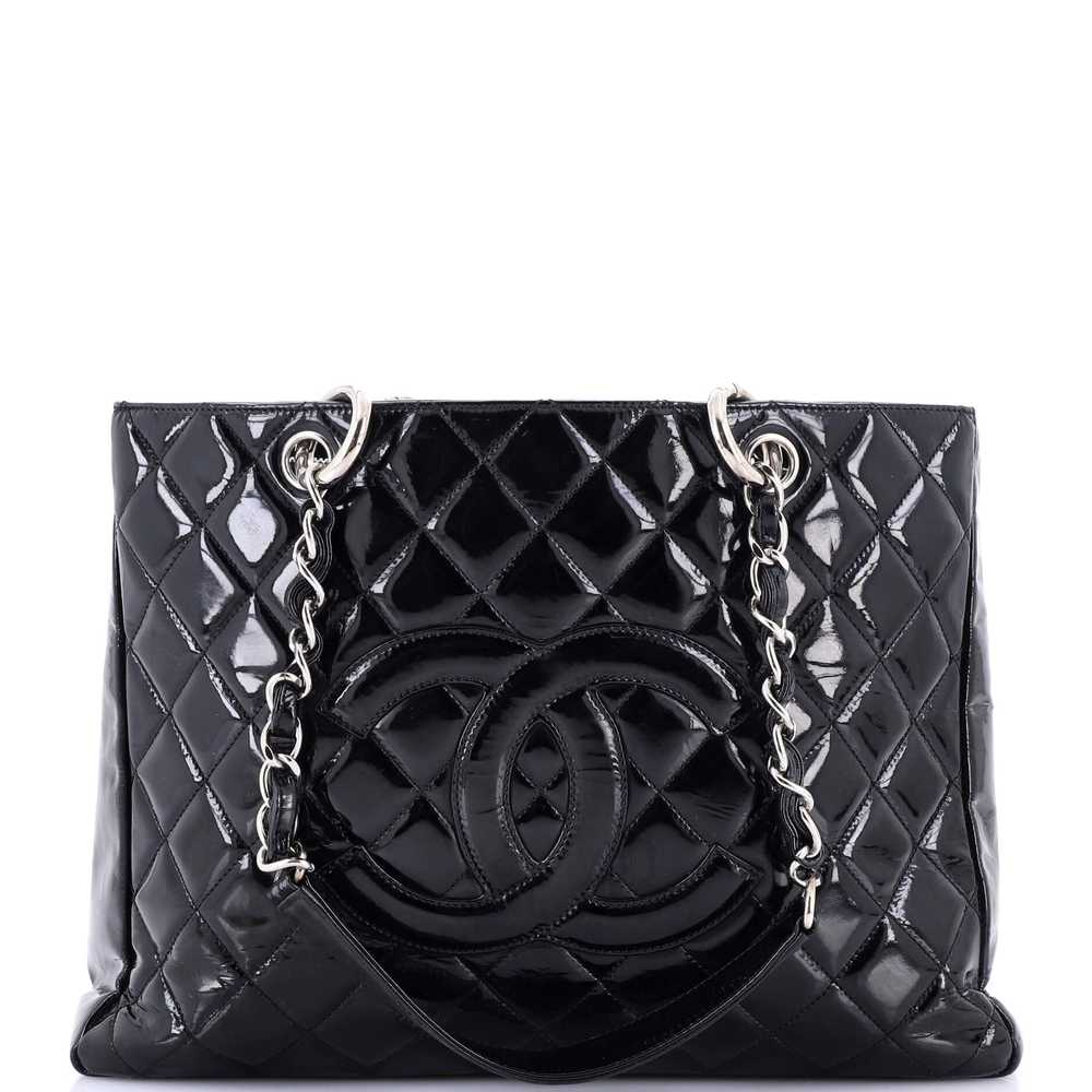 CHANEL Grand Shopping Tote Quilted Patent - image 1