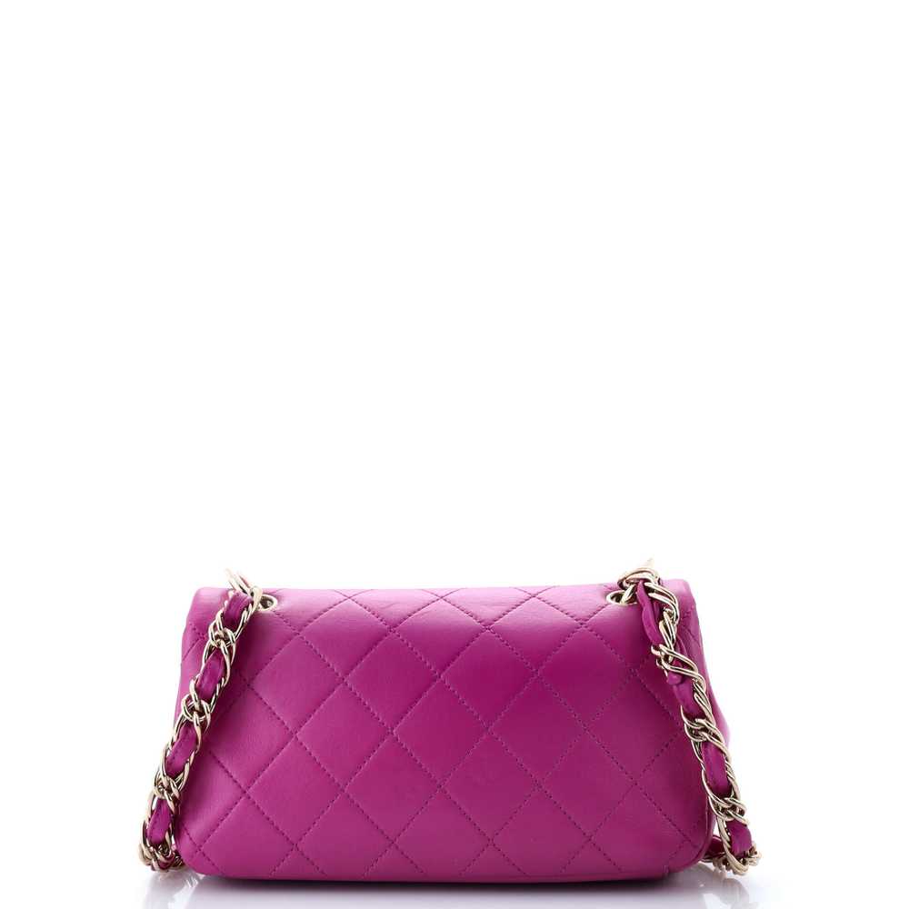 CHANEL Twist Chain Enamel CC Flap Bag Quilted Lam… - image 4