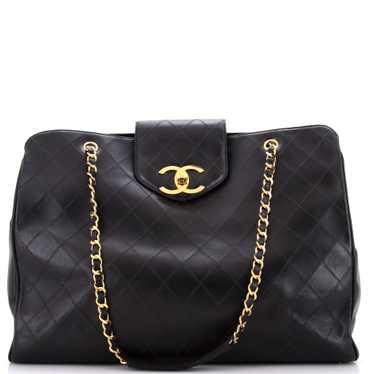 CHANEL Vintage Supermodel Weekender Bag Quilted Le