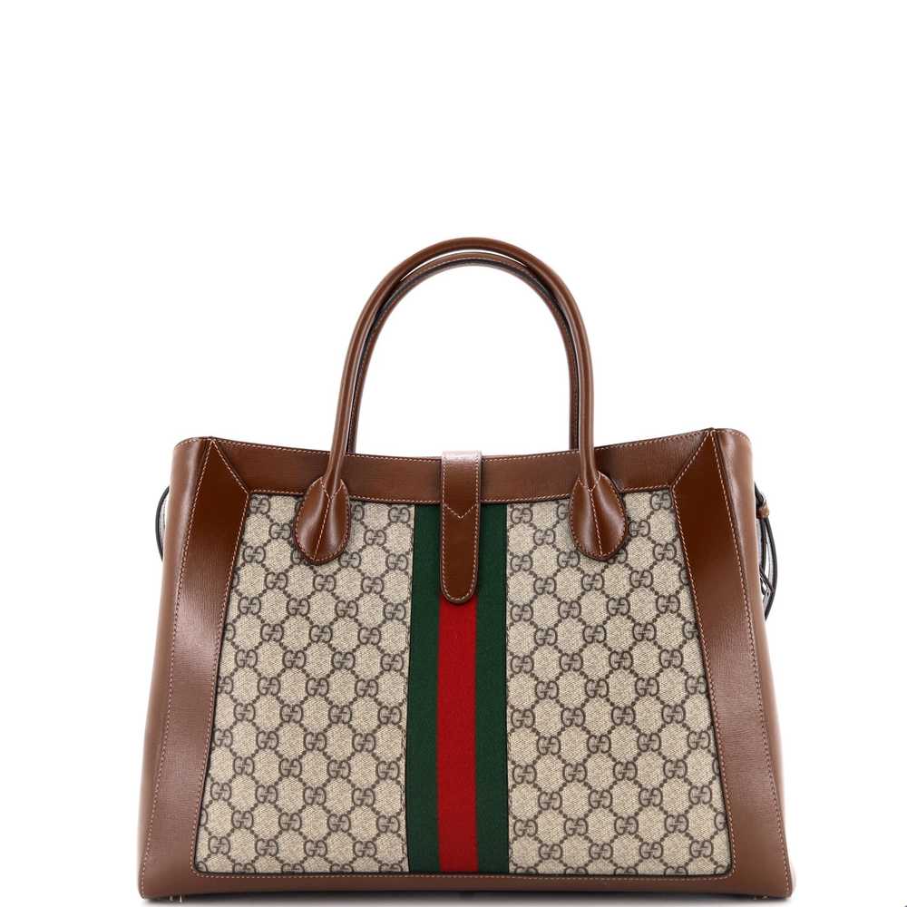 GUCCI Jackie 1961 Web Tote GG Canvas and Leather … - image 3