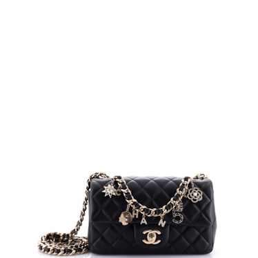 CHANEL Coco Charms Classic Single Flap Bag Quilte… - image 1