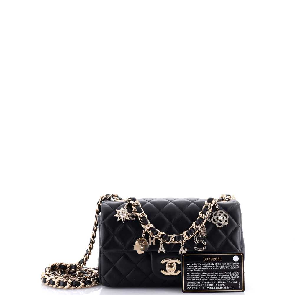 CHANEL Coco Charms Classic Single Flap Bag Quilte… - image 2