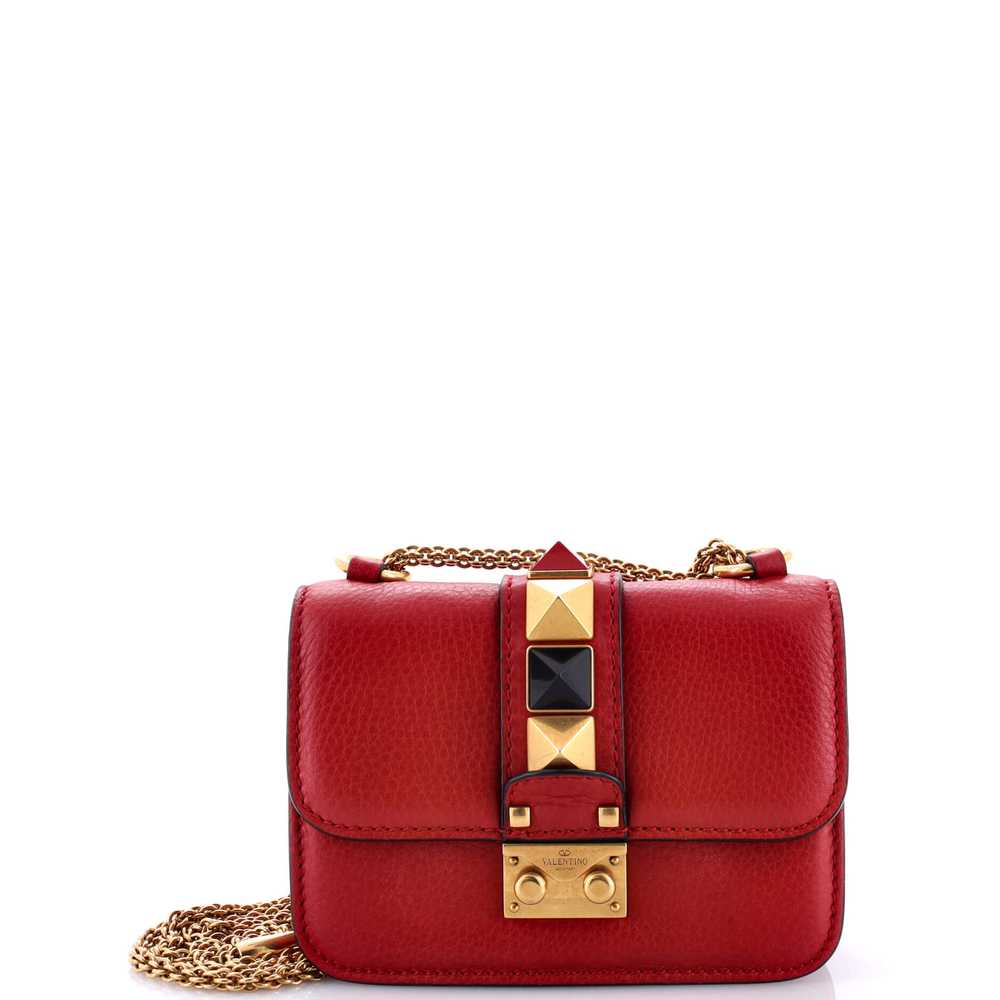 VALENTINO GARAVANI Glam Lock Shoulder Bag Leather… - image 1