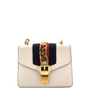 GUCCI Sylvie Chain Shoulder Bag Leather Mini