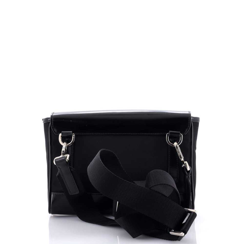 PRADA Buckle Flap Crossbody Bag Re-Nylon and Leat… - image 3