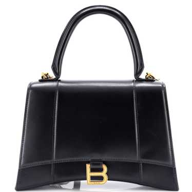 Balenciaga Hourglass Top Handle Bag Leather Medium