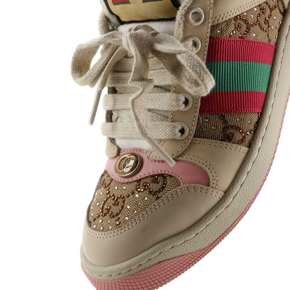 GUCCI Screener Sneakers GG Canvas with Crystals - image 5