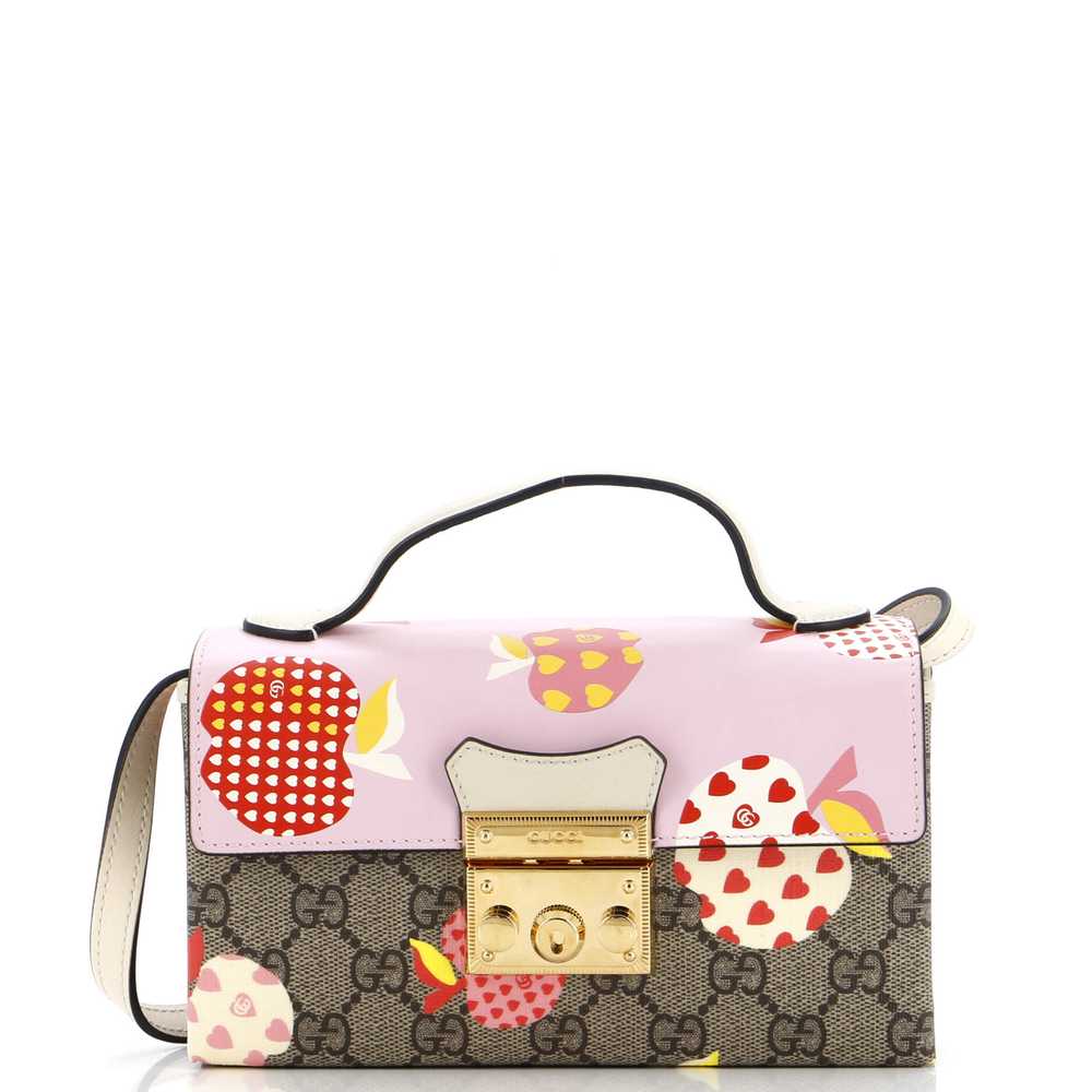 GUCCI Padlock Top Handle Bag Printed GG Coated Ca… - image 1