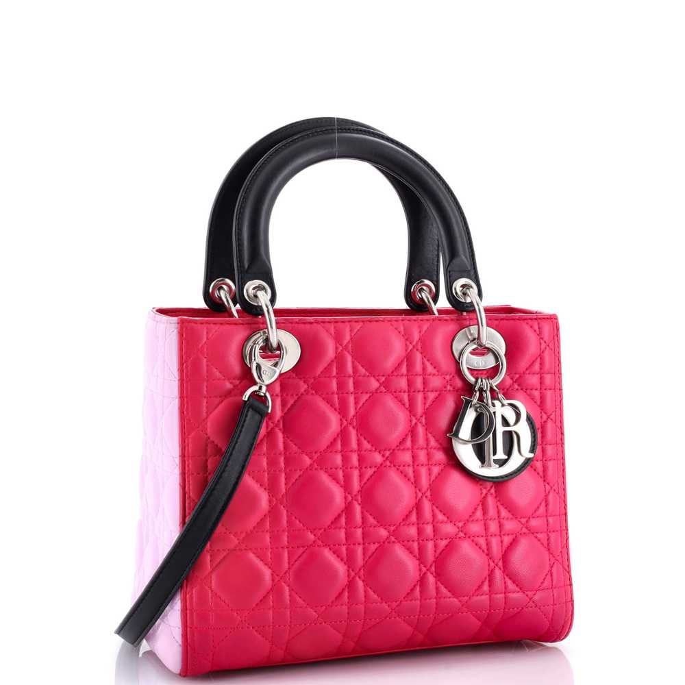 Christian Dior Lady Dior Bag Cannage Quilt Lambsk… - image 2