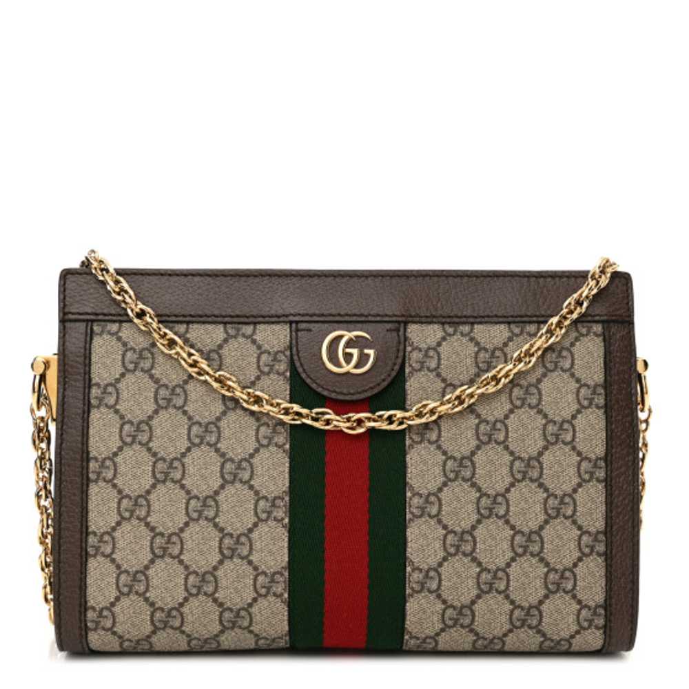 GUCCI GG Supreme Monogram Web Small Ophidia Chain… - image 1