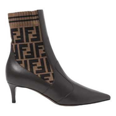 Fendi Leather ankle boots