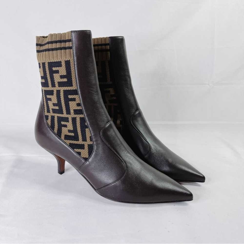 Fendi Leather ankle boots - image 4