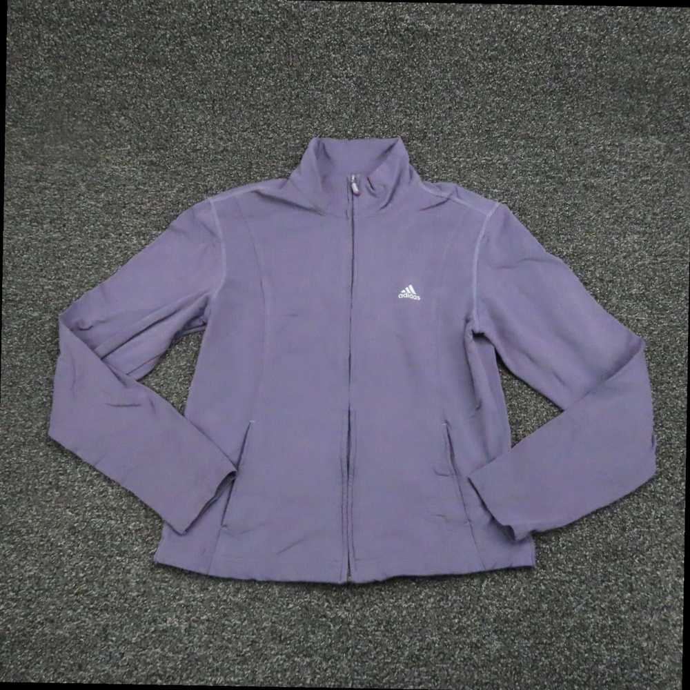 Adidas Womens Purple Stretch Long Sleeve Mock Nec… - image 1