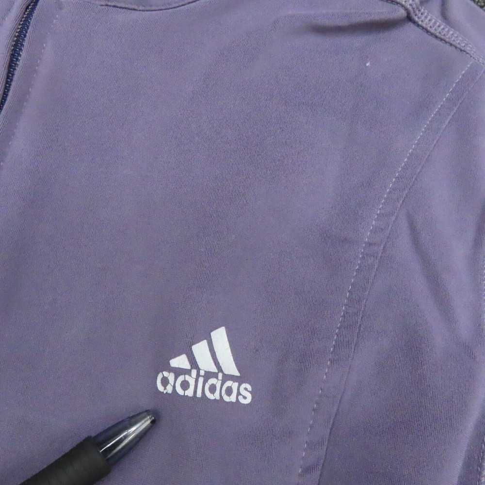 Adidas Womens Purple Stretch Long Sleeve Mock Nec… - image 2