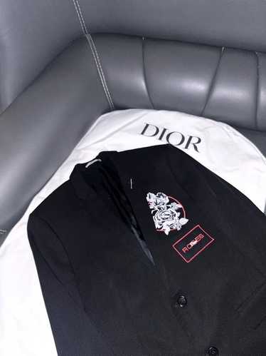 Dior Dior Homme 18SS Embroidered White Rose Suit -