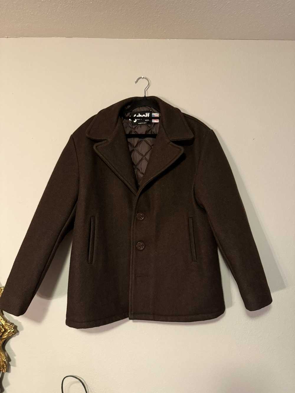 Schott × Vintage Schott NYC Vintage Brown Wool Si… - image 1