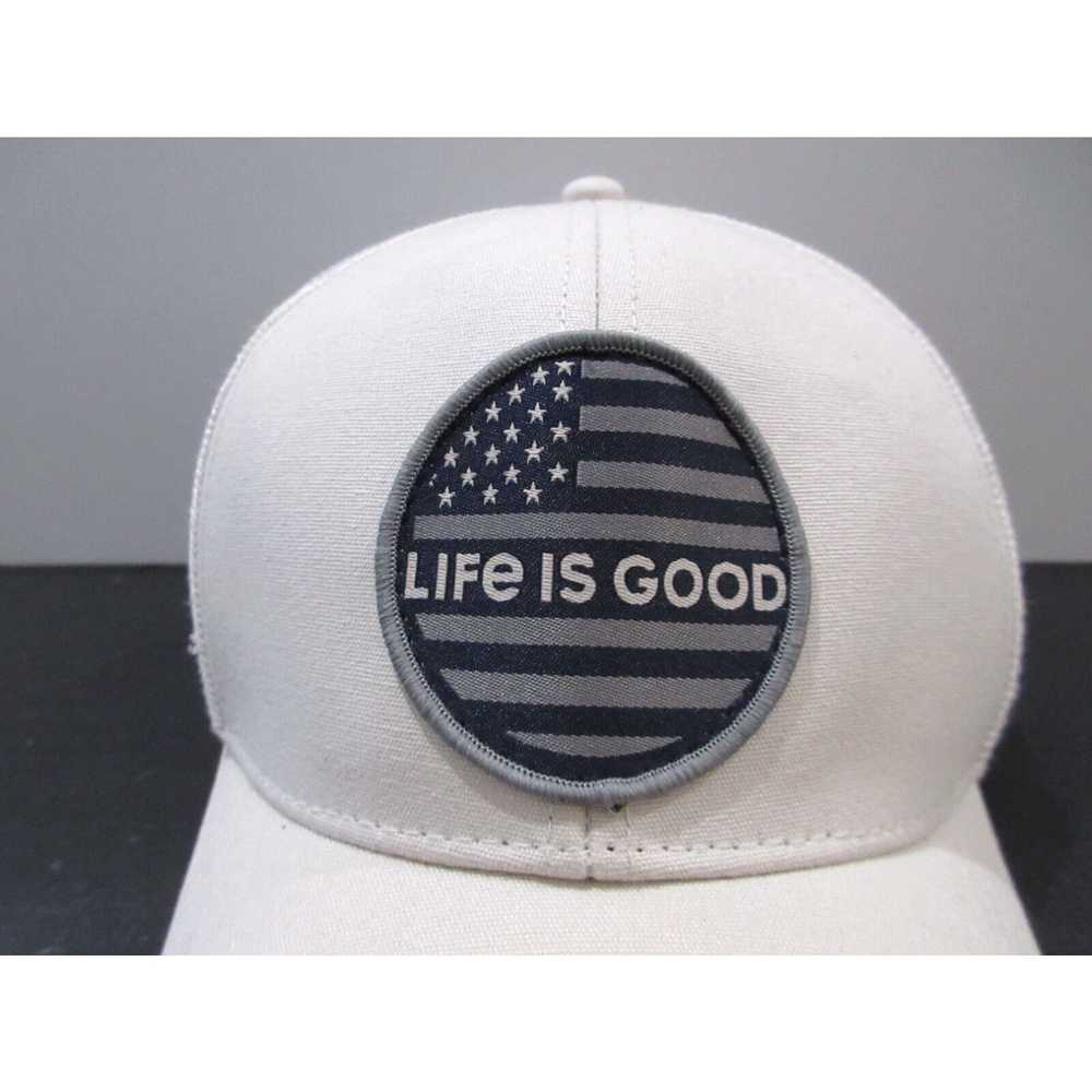 Life Is Good Life Is Good Hat Cap Snap Back Brwon… - image 2